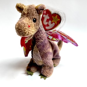 RETIRED / ERRORS / original / Beanie / Babies / Scorch / dragon / Rare / Tag / Errors  / collectibles / collectors / TY / plush / vintage