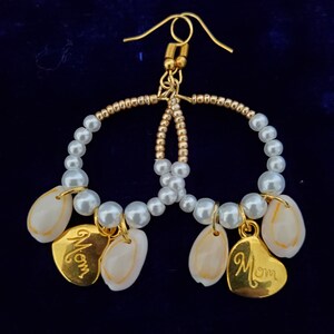 Unique Sea Shell Earrings | Handmade Ocean-Inspired Gift for Mom | Natural Shell Jewelry for Mother’s Day