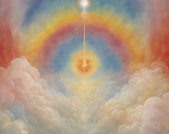 Ascensão à Luz - impressão artística
