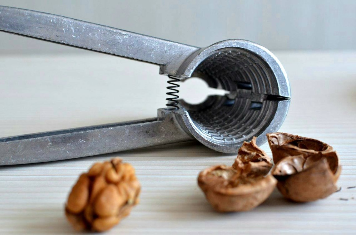 Nut Cracking Tool. Vintage Walnut Cracker. Kitchen Tool. Etsy