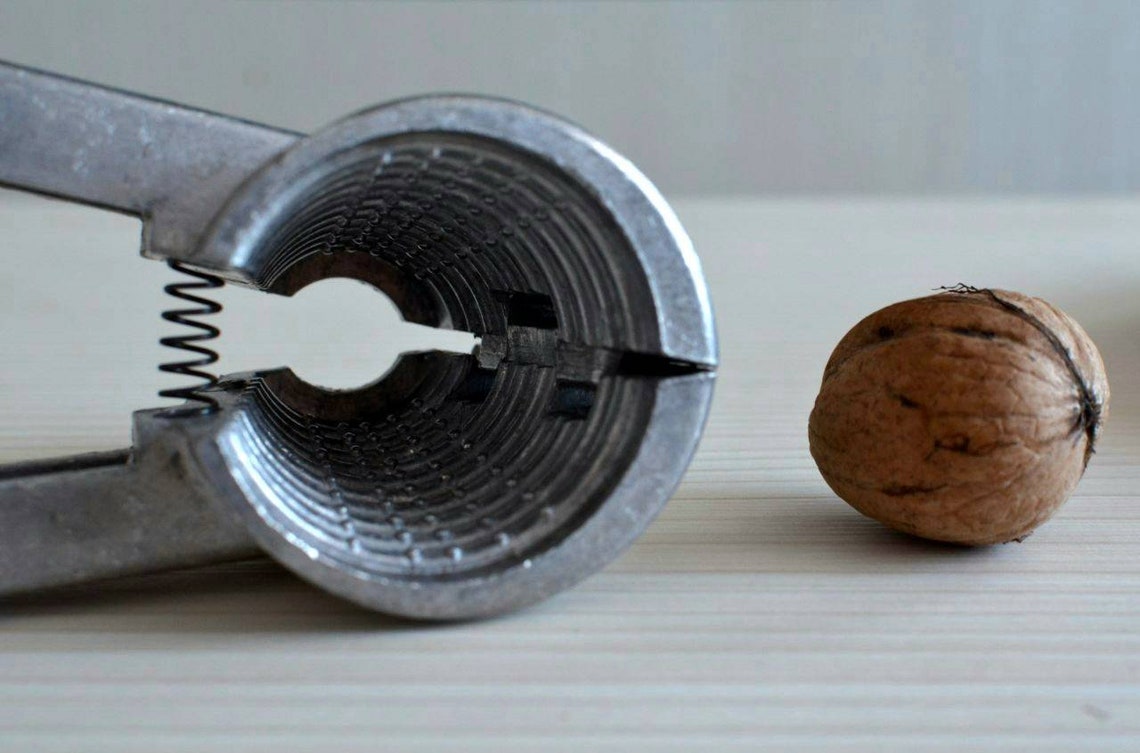 Nut Cracking Tool. Vintage Walnut Cracker. Kitchen Tool. Etsy