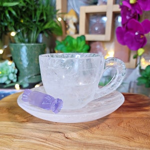 Exclusive Clear Quartz English Teacup Set -   # C-702