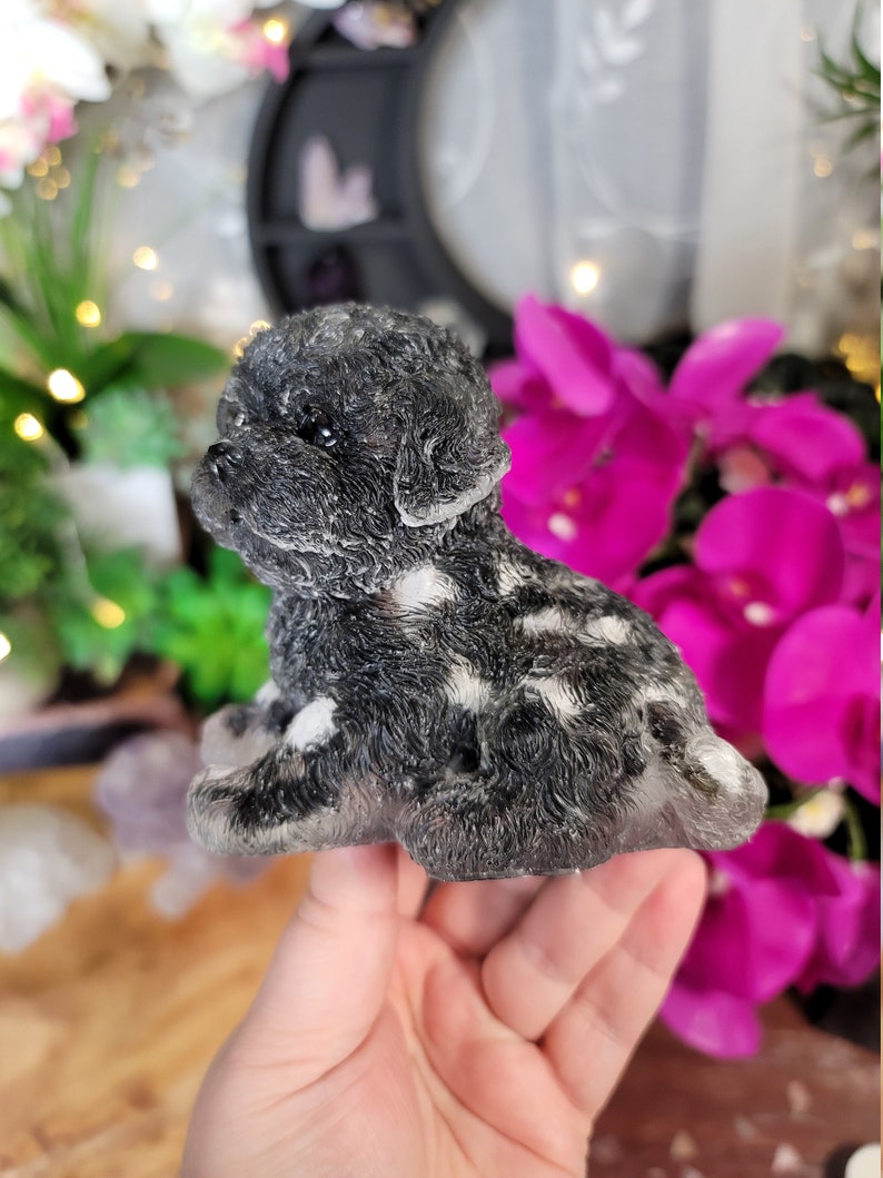 Large Crystal /& Resin Puppy # C-575