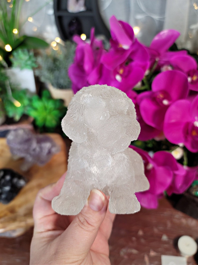 Large Crystal /& Resin Puppy # C-575