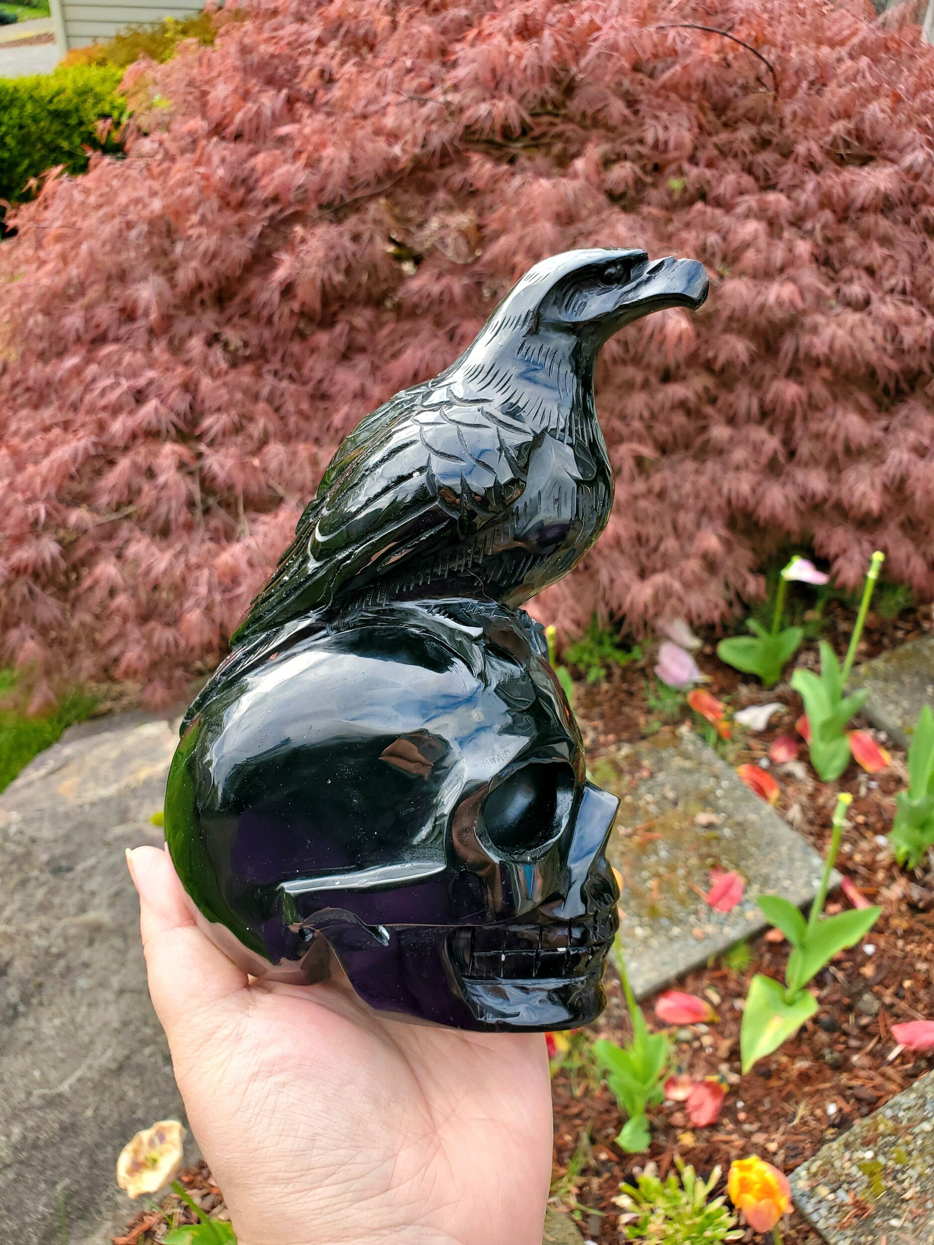Blue obsidian skull - Etsy 日本