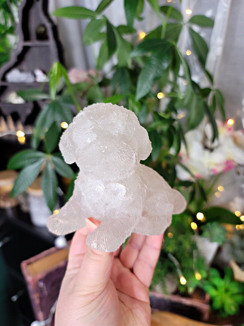 Large Crystal /& Resin Puppy # C-575