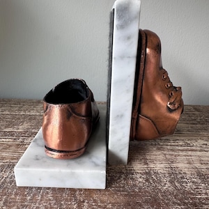 Bronzed Baby Shoe Bookends
