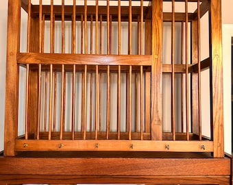 Antique Pine Plate Rack