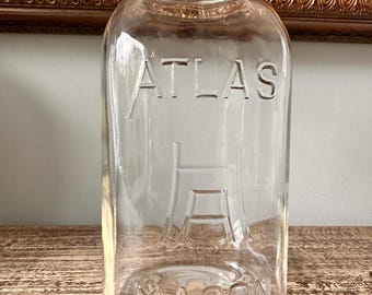 Atlas Mason Jar with Lid