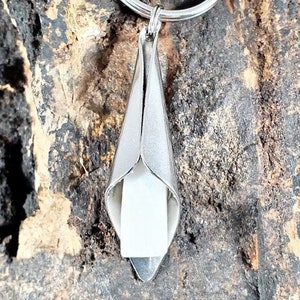 Charity Hospital of New Orleans Marble Stainless Steel Key Chain, CHNO Alumni, Nurse, Doctor, Healthcare, or born there gift!