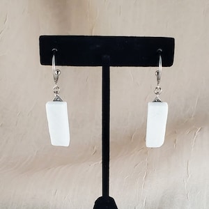 Charity Hospital of New Orleans Marble Earrings with Stainless Steel Loop posts, CHNO Alumni, Nurse, Doctor, Healthcare, or born there gift!