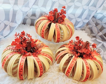 Pumpkins, Canning Lid/ Fall, Thanksgiving, Halloween, Autumn  decorations