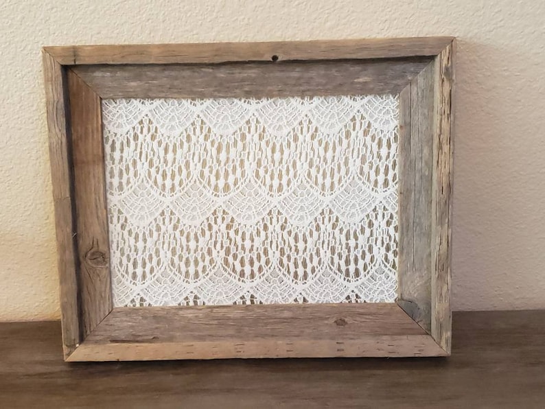 Medium Barn Wood Framed Earring Display
