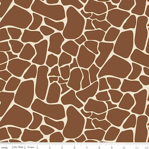 On Safari Giraffe Brown (Sold by the 1/4 Yard)