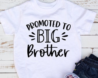 Promoted to big brother SVG PNG Files for cutting machines, digital clipart, baby birth announcement