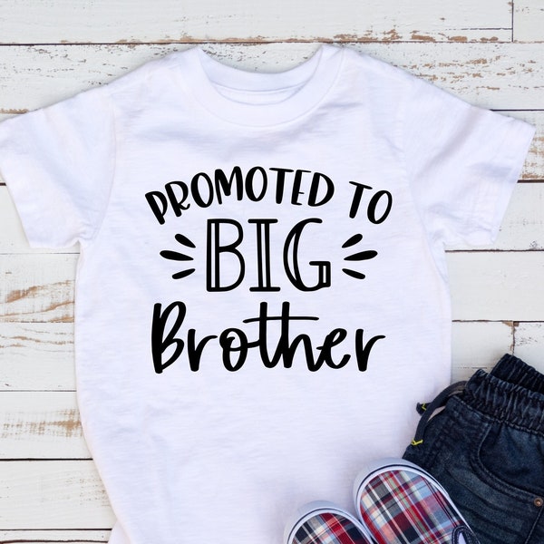 Promoted to big brother SVG PNG Files for cutting machines, digital clipart, baby birth announcement