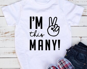 I'm this many 2 SVG PNG Files for cutting machines, digital clipart, birthday, funny, I'm 2 two, second birthday, kid