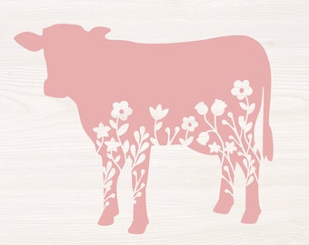 Free Free 177 Flower Silhouette Highland Cow Svg SVG PNG EPS DXF File