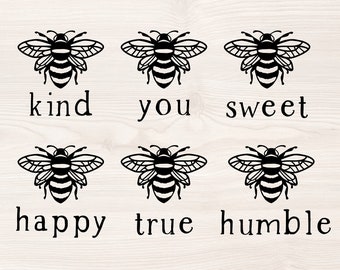 watercolor print or card Item 0826a Bumble Bee Spring Card remember to be humble and sweet
