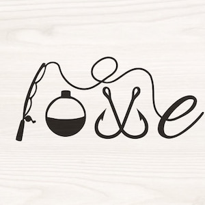 love fishing, SVG PNG Files for cutting machines, digital clipart, fishing life, fishing rod, bobber, hooks
