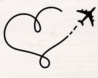 Download Airplane Route Svg Etsy