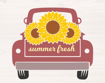 Download Summer Truck Svg Etsy