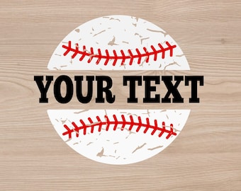 Split Baseball SVG PNG Files for cutting machines, digital clipart, grunge, texture, distressed, monogram,