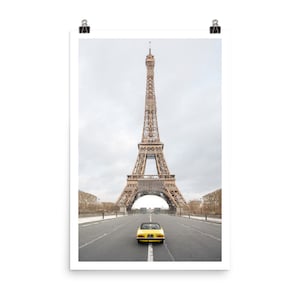 Alfa Romeo Spider Eiffel Tower Paris | Photo Print, Photography Print, Modern Art Print, Modern Wall Art, Minimalist Print, Wall Print