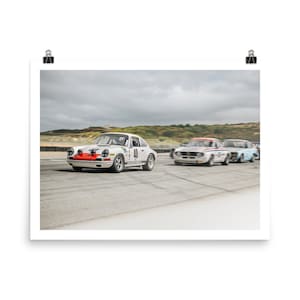 Vintage Porsche 911 Racing in Laguna Seca | Photo Print, Photography Print, Modern Art Print, Modern Wall Art