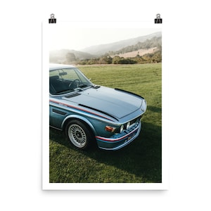 Vintage BMW E9 3.0 CSL | Photo Print, Photography Print, Modern Art Print, Modern Wall Art