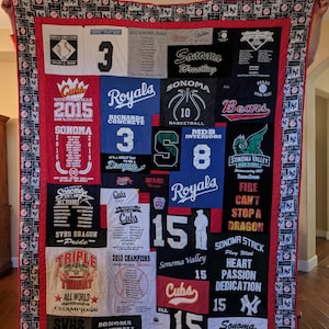 Custom Memory Quilt, T-shirt Quilt - Etsy