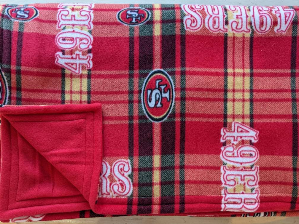 San Francisco 49ers Fleece Blanket Reversible Fleece Blanket