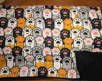 Manta polar reversible Cat Paws