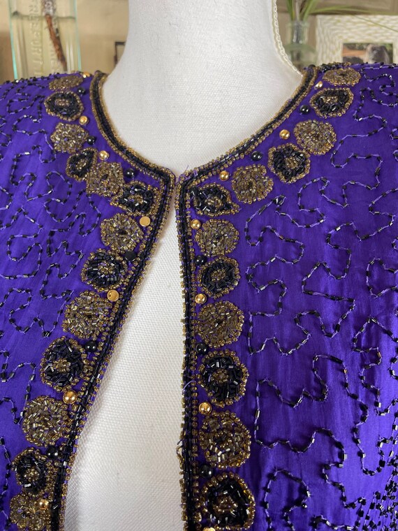 Laurence Kazar New York Vintage Sequin Beaded 100 Si… Gem