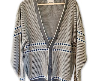 Vintage Aitch Cardigan Sweater Large 90s