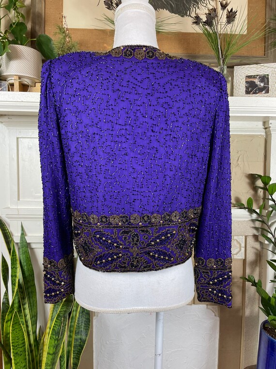 Laurence Kazar New York Vintage Sequin Beaded 100 Si… Gem