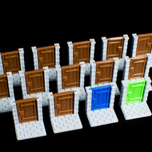 3D Printable Zombicide Black Plague Doors - STL FILES
