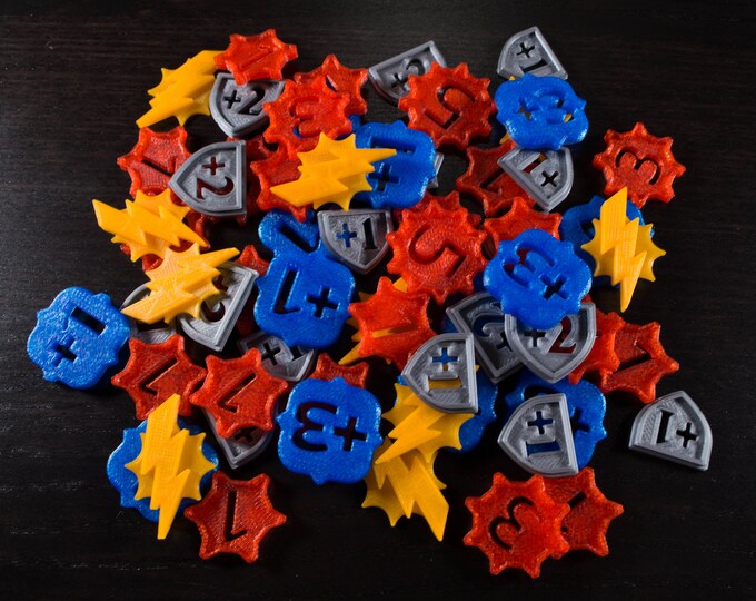3D Printed Keyforge TOKENS for 2-players - Etsy