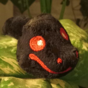 MADE TO ORDER Black Ball Python Snake Plushie