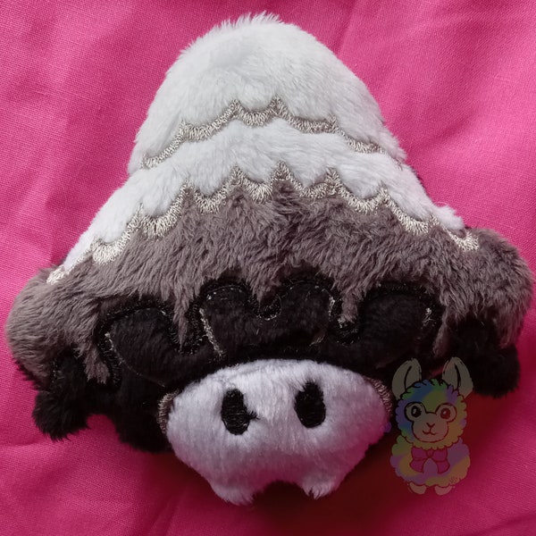 MADE TO ORDER Mushroom Sprite "Inky" Ink-Cap Mushroom Plushie Keychain