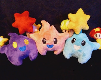 MADE TO ORDER Super Mario Galaxy Inspired Hungry Luma Plushies