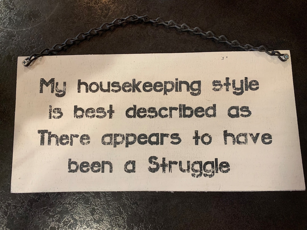 Housekeeping Sign Funny Farmhouse Decor Etsy housekeeping-sign-funny-farmhouse-decor-etsy