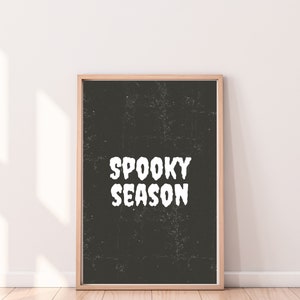 Spooky Season digital print, Halloween Art Print, Halloween Wall Art, Halloween Poster, Halloween Decor, printable Halloween art, fall print