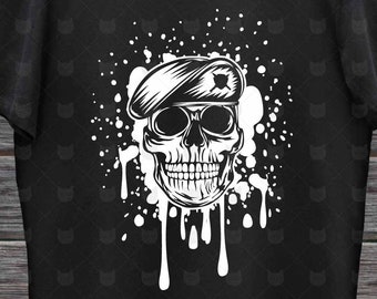 Download Veteran svg Skull military svg Army skull t shirt design | Etsy