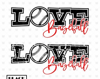 Items Similar To Love Baseball Cut File Svg Baseball Ball Dxf