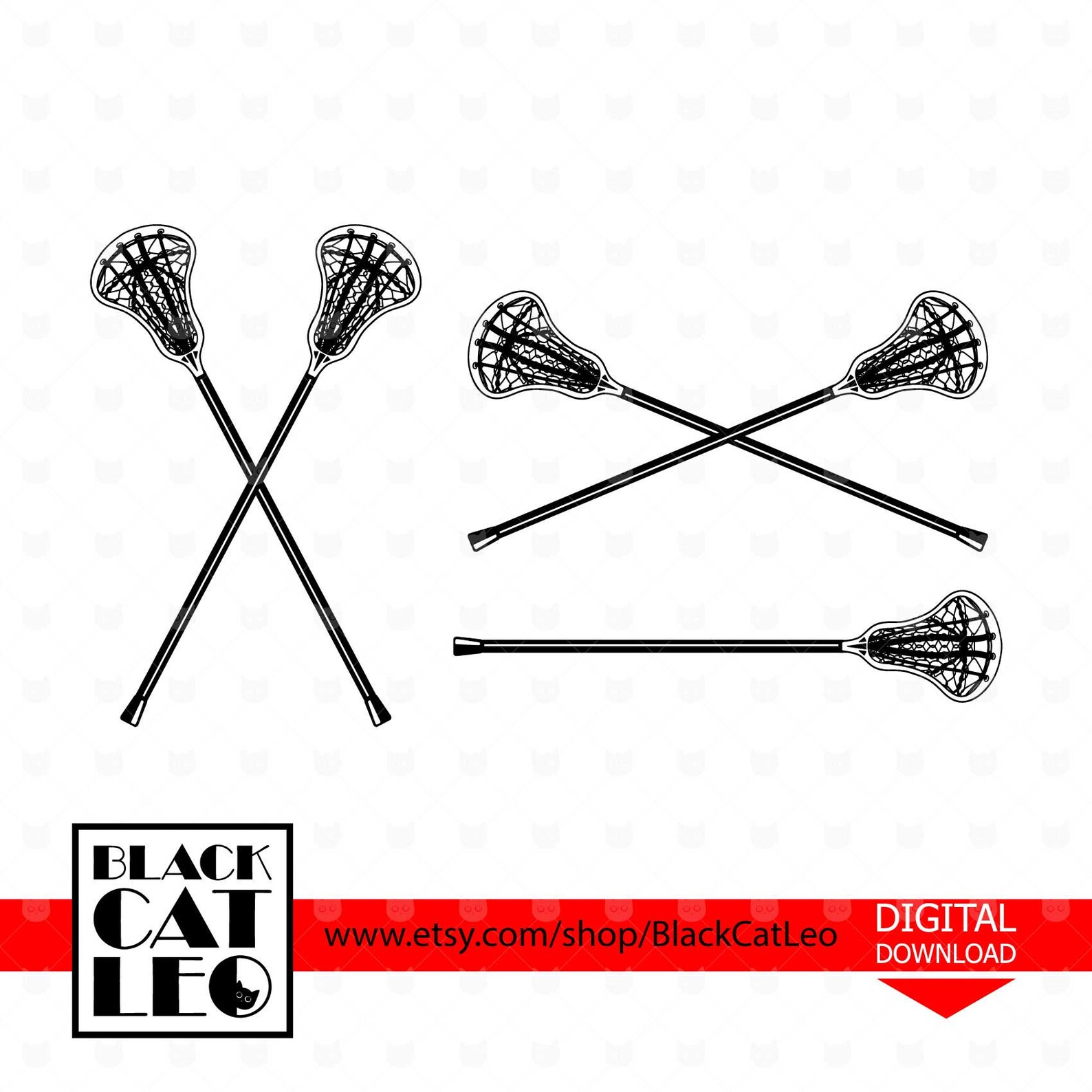 Crossed Lacrosse Stick Cut File Svg Lacrosse Dxf Crosse | Etsy