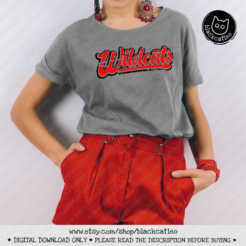 Download Wildcats SVG bundle Wildcats Grunge t shirt design PNG | Etsy