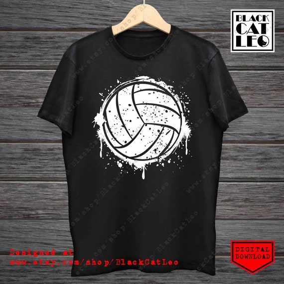 Grunge volleyball ball cut file svg Volleyball t shirt design Etsy