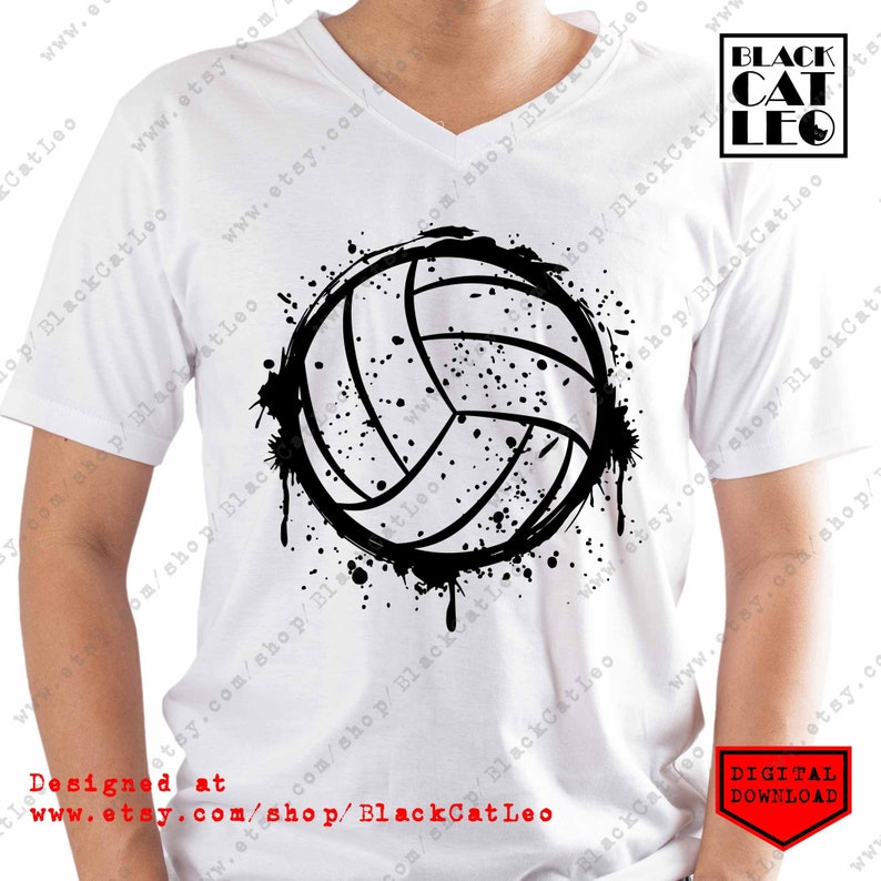 Download Grunge volleyball ball cut file svg Volleyball t shirt ...