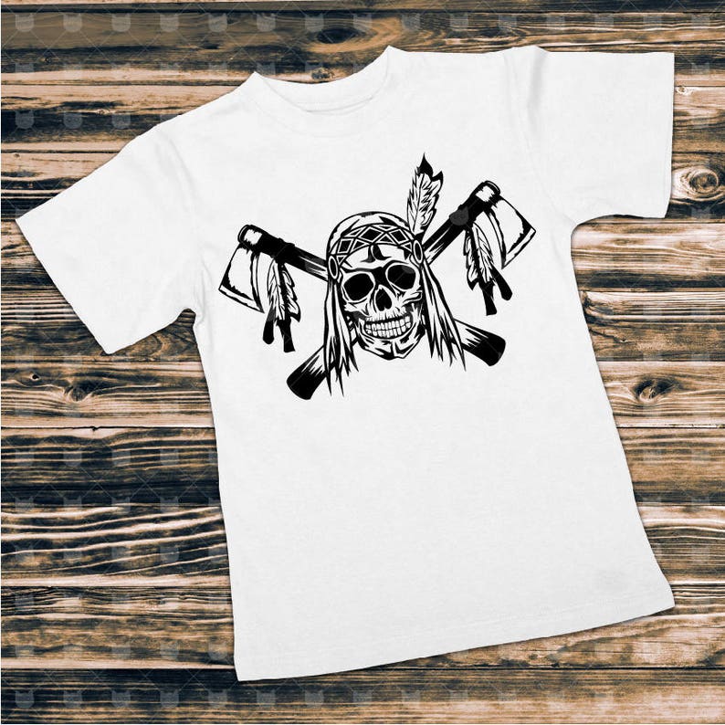 Download American Indian Skull cut file svg Native American t shirt ...